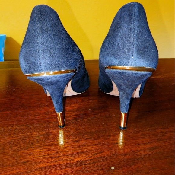 Dolce vita black suede heels, sz 8.5 - Picture 4 of 7